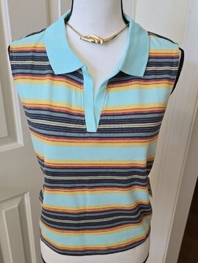 SO BRAND WOMEN'S JUNIOR PLUS SIZE SLEEVELESS STRIPED TANK TOP SIZE 3X